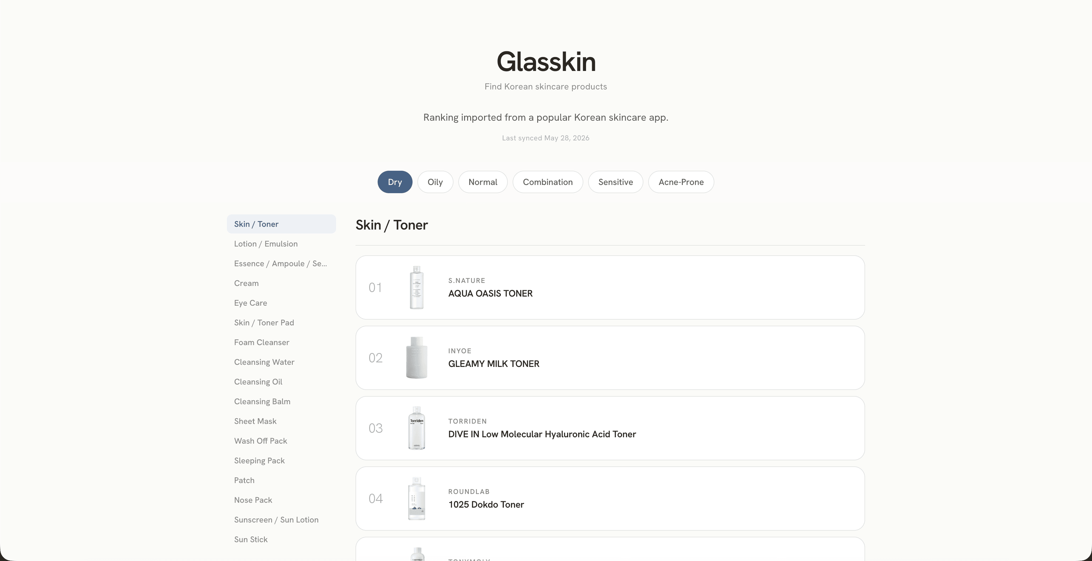 Glasskin